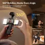 Ulanzi LM06 dvigubos magnetiniai pildančių šviesų su 360 laipsnių sukimu, tinkamos portretiniams savigražams ir maisto fotografijai