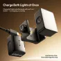 Ulanzi LM06 dvigubos magnetinius LED užpildymo šviesas, kurios vienu metu kraunamos su 2-in-1 magnetiniu stovu mobiliam turiniui ir vlogams