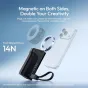 Ulanzi MG13 MagLock Power Grip su 14N priekio magnetine jėga, saugiai laikantis telefoną stabiliai mobiliai fotografijai ir vlogams