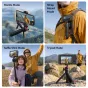 Ulanzi MT55 SnapGo mini selfie laikiklis Mantis režimu su telefonu aukštoje pozicijoje, tinkamas lauko filmavimui ir turinio kūrimui