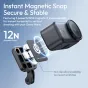 Ulanzi OA25 magnetinis adapteris DJI Osmo Nano kamerai su stipriu 12N magnetiniu jėgumu, leidžiantis greitai ir saugiai tvirtinti kamerą vertikaliai ir horizontaliai, su neslystančiais silikono pagalvėliais