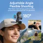 Ulanzi OA25 magnetinis adapteris DJI Osmo Nano kamerai su 180° kampo reguliavimu, pritvirtintas prie kovbojinės skrybėlės, skirtas veiksmo filmavimui