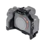 Falcam F22 F38 F50 greitas išimamos kameros rėmelis Sony a7M5/A7R5/A7M4 - juodas aliuminio rėmas su moduline šonine plokšte, neslystančia danga ir daugybe priedų montavimo taškų profesionaliems įrenginiams