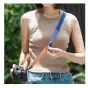 Falcam Maglink Quick Magnetic Buckle Shoulder Strap Lite V2 mėlynos spalvos, reguliuojama fotokameros juosta su magnetiniu užsegimu, naudojama ant žmogaus peties ir kaklo, tinkama DSLR ir be veidrodinėms kameroms.