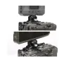 FALCAM F22 Dual Head Base V2 su monitoriumi ir vaizdo siųstuvu, rodantis elastingas kameros įrangos papildymo galimybes ir greitą prietaisų tvirtinimą