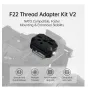 FALCAM F22 Thread Adapter Kit V2 su NATO suderinamu adapteriu, greitai atleidžiamu mechanizmu ir slidinčiuojančia gumine apdaila, užtikrinančia stabilų kameros montavimą