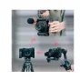 Falcam F22/F38/F50 greito atleidimo L-kabos su mikrofonu ir trikojų įranga Sony a7C II kameros naudojimo metu
