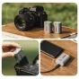 FALCAM TagBatt NP-FZ100 2600mAh USB-C krovimo baterija su Apple Find My sekimo funkcija, šalia Sony Alpha kameros ir krovimo priedų