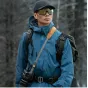 FALCAM Maglink Pro V2 magnetinis greito paleidimo peties diržas Snow Rock Gray spalvos, nešamas per petį su fotokamera lauko fotografijai sniegingomis sąlygomis