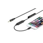 Saramonic LC-C35 Lightning audio adapteris su 3.5 mm male jungtimi į iPhone, su suktiniu kabeliu be susipynusių gijų, skirtas profesionaliam mono ir stereo garso įrašymui