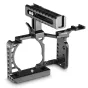 SmallRig Advanced Cage Kit Sony A6500 su NATO rankena 1955 ir šaltosios batų pratęsimu 2044, turintis Arca Swiss QR plokštelę ir daugybę montavimo galimybių