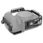 SmallRig Canon EOS R5/R6 kameros saugyklių dėžė su šonine rankena – komplekto atidarytas vaizdas su įmontuotomis priedų tvirtinimo vietomis, NATO šliaužtuviu ir HDMI/USB Type-C kabelių užtvirtinimu