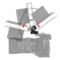 SmallRig BSE2294 monitoriaus laikiklis su 150° pasvirimo kampu 5” ir 7” monitoriams iki 1.2 kg, pritvirtintas prie kameros korpuso