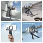 Ulanzi MA88 MagLock trijūgis Mantis režimu gatvės fotografijai su telefonu pritvirtintu prie turėklų