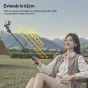 Ulanzi MT90 dvigubo paskirties selfie lazdelė ir išskleidžiama iki 62 cm, su telefonu, ideali lauko fotografijai ir kelionėms