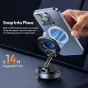 Ulanzi SK-25 mobiliojo prietaiso prišlaitas turėklas su stipriais N52 magnetais, užtikrinantis iPhone stabilų užfiksuotumą ir magnetinę jėgą virš 14 N