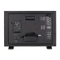 SWIT S-1223H 21.5 colio pilnakrūvio studijos monitoriaus užpakalinė pusė su dvigubais SDI, HDMI įėjimais, garso įėjimais ir USB portu programinės įrangos atnaujinimui
