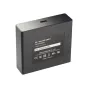 Wise UHS-II SD/microSD kortų skaitytuvas WA-DSD06 juodo spalvos, atgalinė pusė su USB 3.2 Gen 2 palaikymu ir trimis kortų slotais