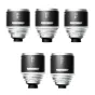 Blazar MANTIS 1.33X pilnakrūčio anamorfinių 5 objektyvų komplektas su 25mm, 35mm, 50mm, 75mm ir 100mm fokuso atstumais, rodomas iš priekio
