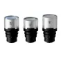 Blazar Remus-M 1.5x pilnakadrinių anamorfinių objektyvų komplektas su 33mm, 50mm ir 85mm fokusais Sony E Mount kameroms, su klasikiniais kinematografiniais sidabriniais flerais ir ovalia bokeh.