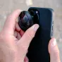 Moment Fisheye 8mm Mobile Lens II objektyvas su 200° kampu, pritvirtintas prie mobiliojo telefono, idealus imersinei fotografijai ir POV vaizdo įrašams