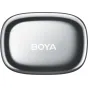 Boya mini 2-02 bežiedinio mikrofonų įkrovimo dėžė su USB-C, elegantiškas ir kompaktiškas dizainas nešiojamam naudojimui