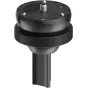 Peak Design Pro Leveling Base su 3/8 colio srieginiu tvirtinimu trečiųjų šalių tripodo galvoms, su matiniu reguliavimo žiedu ir +/-20 laipsnių lygiavimo galimybe.