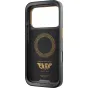 Peak Design GNAR iPhone 17 Pro apvalkalas - tvirtas juodos spalvos telefonui, su liepsneliu dizainu, iš ultra patvaraus polikarbonato, su apdirbtomis aliuminio mygtukais, skirtas ekstremaliems sporto veikloms ir kelionėms