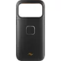 Peak Design GNAR iPhone 17 Pro Max dėklas - tvirtas juodos polikarbonato dėklas su TPU bumpu, aliuminio mygtuku ir magnetine SlimLink sistema nuotykiams