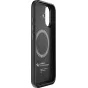Peak Design iPhone 17 Everyday Fabric Case - plonas juodas apsaugos dėklas su magnetine SlimLink technologija, audinio tekstūra ir tikslus kameros iškarpymas