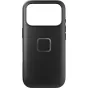 Peak Design iPhone 17 Pro Everyday Fabric apvalkalas - plonas juodos spalvos apsaugos apvalkalas su tekstūru nailono audiniu ir guminėmis kraštinėmis