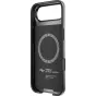 Peak Design iPhone 17 Air Everyday Fabric Case - atgalinė pusė su SlimLink magnetine technologija ir tekstūru
