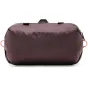Peak Design Shoe Pouch eclipse bordo spalvos vandeniui atspari pakuotė su UltraZip užtrauktuku, vaizdas iš nugaros