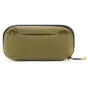 Peak Design Tech Pouch Small kelp spalvos, vaizdas iš nugaros su tvirta, orui atsparia medžiaga ir dviem priedų kilpomis.