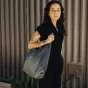 Peak Design Packable Tote ocean spalvos, ultralengvas ir sulankstomos rankinės modelis su tvirtu savęs atstatančiu nailono korpusu ir užtrauktuku saugiam laikymui