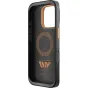 Peak Design GNAR iPhone 16 Pro apvalkalas - tvirtas juodos telefonas apvalkalas su ugnies logotipu, aliuminio mygtukais ir USB-C prievado apsauga