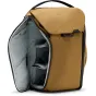 Peak Design Everyday Backpack V2 20L šuo košutė – atviras vidinės dalys su FlexFold skirstytuvais, tinklinėmis kišenėmis ir tvirtais UltraZip užtrauktukais