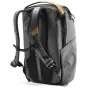 Peak Design Everyday Backpack V2 30L pilko spalvos – pakabos rodmenys su MagLatch viršutiniu prieigu, paminkštintomis petnešomis ir orui atspariais UltraZip šonų užraktais.