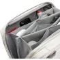 Peak Design Tech Pouch kaštoninės spalvos vidinis vaizdas su organizuotais skyreliais technikos priedams, elastinėmis kilpomis ir užtrauktukais efektyviam saugojimui ir lengvai prieigai.