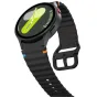 Tech-Protect silikono sportinis laikrodžio diržas Samsung Galaxy Watch su tekstūru, saugiu užraktu ir stilingu dizainu, puikiai tinkantis aktyviam naudojimui.