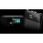 Silicon Power GP28 10000mAh juodos spalvos nešiojamas įrenginys su skaitmeniniu baterijos lygio rodikliu ir dviem USB išėjimais greitam įkrovimui