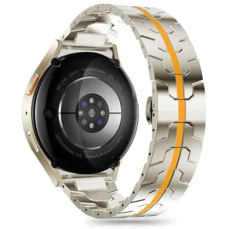 Tech-Protect nerūdijančio plieno laikrodžio diržas su oranžinėmis detalėmis Samsung Galaxy Watch4/5/5 Pro/6/7/FE – šono ir atgalinio vaizdo nuotrauka, 20 mm plotis, reguliuojama konstrukcija Tech-Protect nerūdijančio plieno laikrodžio diržas su oranžinėmis detalėmis Samsung Galaxy Watch4/5/5 Pro/6/7/FE – šono ir atgalinio vaizdo nuotrauka, 20 mm plotis, reguliuojama konstrukcija