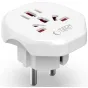 Tech-Protect travel adapter Universal EU, white