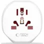 Tech-Protect travel adapter Universal EU, white