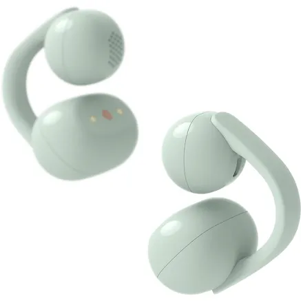 Sony wireless earbuds LinkBuds Clip, green