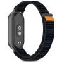 Tech-Protect watch strap Nylon Stripe Xiaomi Smart Band 8/9/10, black/orange