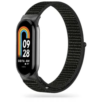 Tech-Protect watch strap Nylon Xiaomi Smart Band 8/9/10, black Tech-Protect watch strap Nylon Xiaomi Smart Band 8/9/10, black