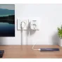 Tech-Protect power adapter PCL3X4 2xUSB/2xUSB-C, white