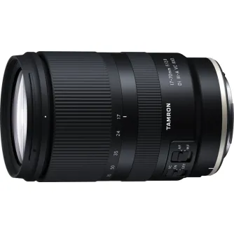 Tamron 17-70mm F2.8 Di III-A VC RXD Canon RF objektyvas APS-C kameroms - elegantiškas juodas zoom objektyvas su VC stabilizacija ir greitu autofokusu