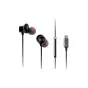 Panasonic RP-TCM225DEK USB-C ausinės juodos spalvos su įmontuotu mikrofonu, 10 mm garsiakalbiais ir trim ausų antgalių dydžiais individualiam pritaikymui.